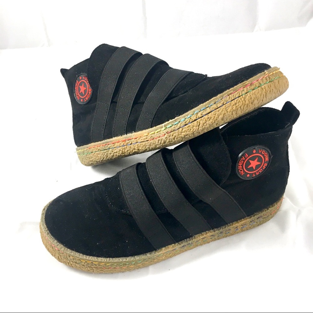 VOGUE FASHION- Black Fabric- Woman’s Shoes